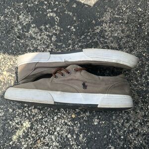 Polo by Ralph Lauren Men's Brown Canvas Sneakers